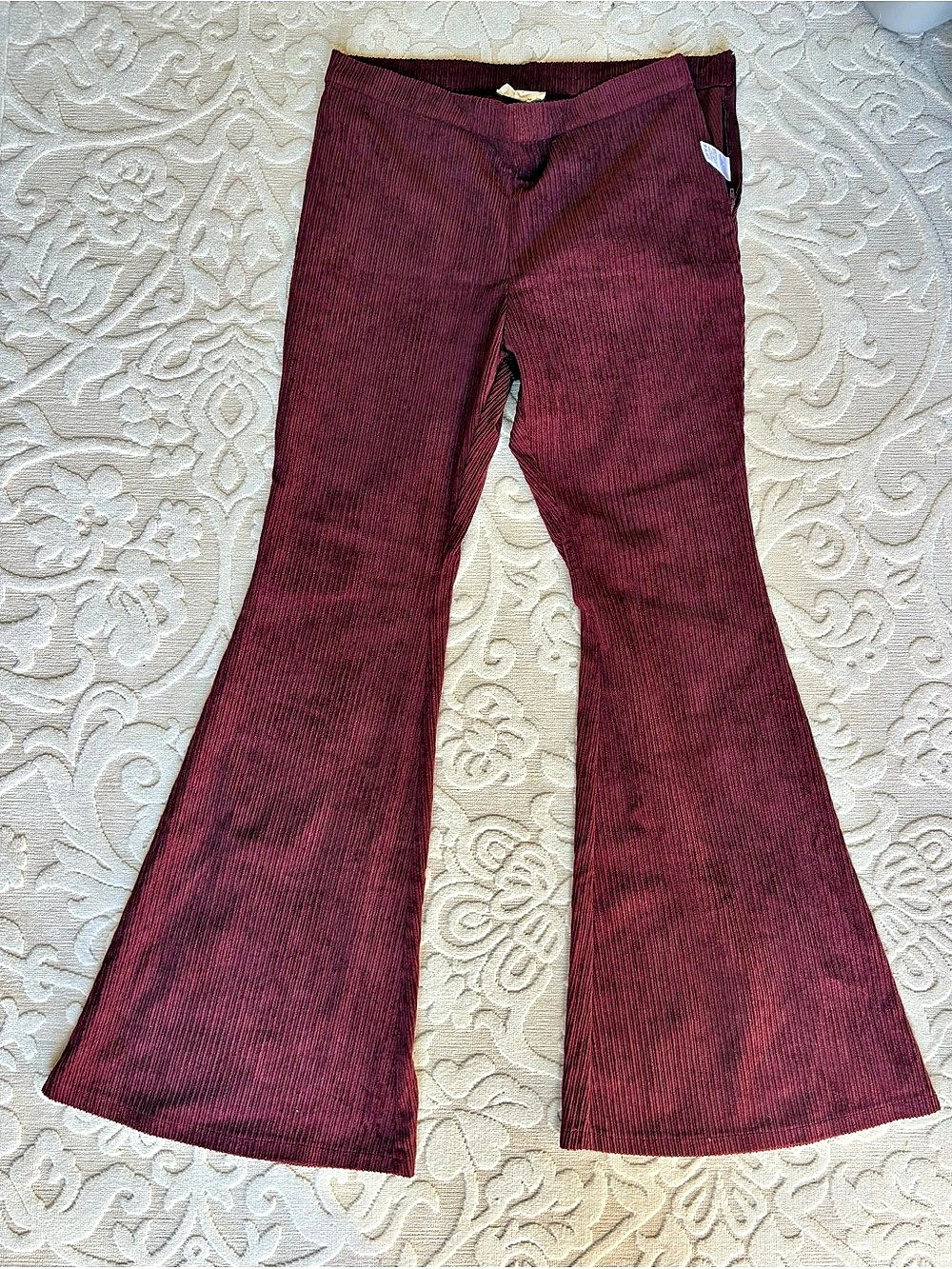 ee:some Flare Pants in Burgundy Size Medium